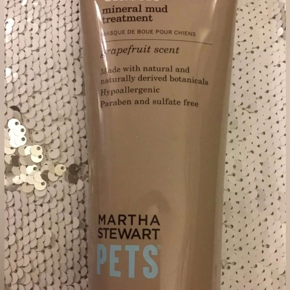 ✔️🌸Ⓜ️Martha Stewart Pets MINERAL MUD DOG TREATMENT Grapefruit Scent 8 OZ